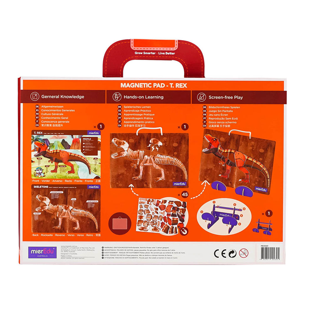 mierEdu, Magnetic Playboard/Puzzle - T Rex