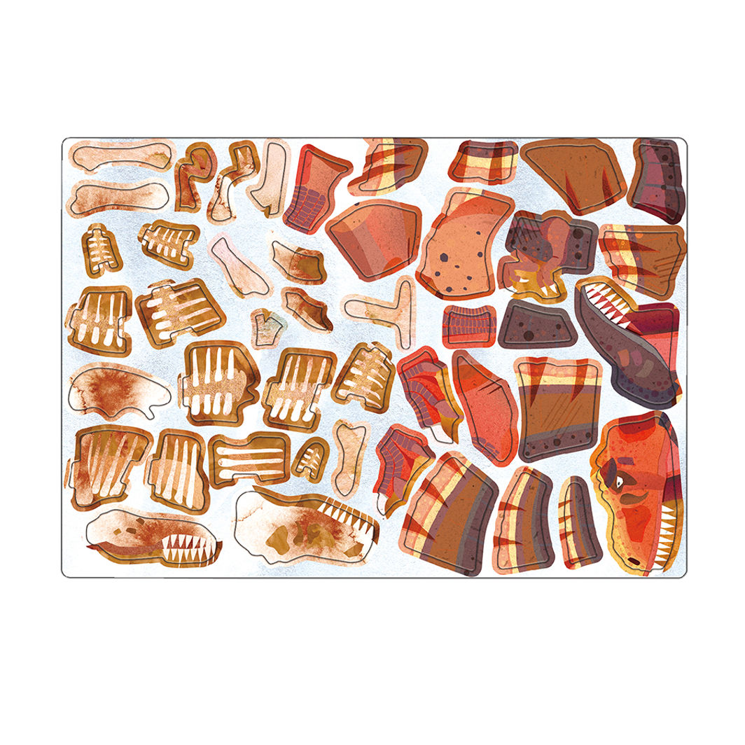 mierEdu, Magnetic Playboard/Puzzle - T Rex