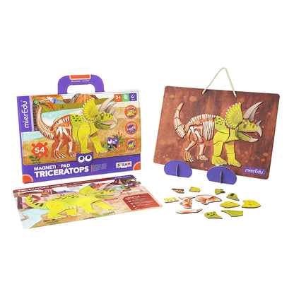 mierEdu, Magnetic Play Board/Puzzle - Triceratops
