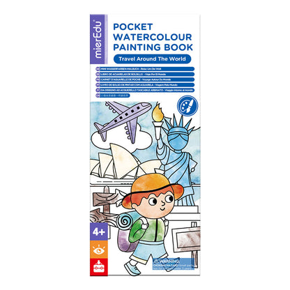mierEdu, Watercolor Painting Booklet - Globetrotter