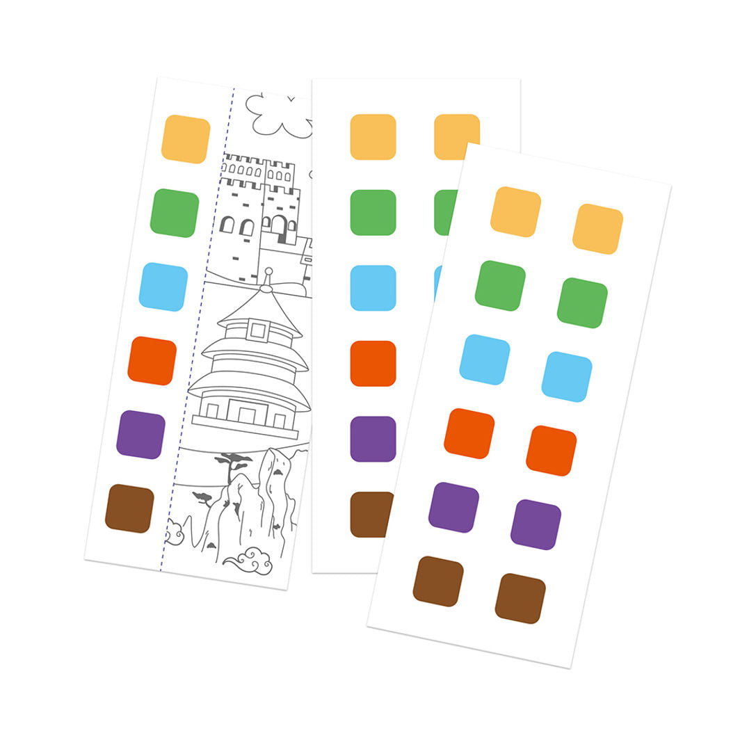 mierEdu, Watercolor Painting Booklet - Globetrotter
