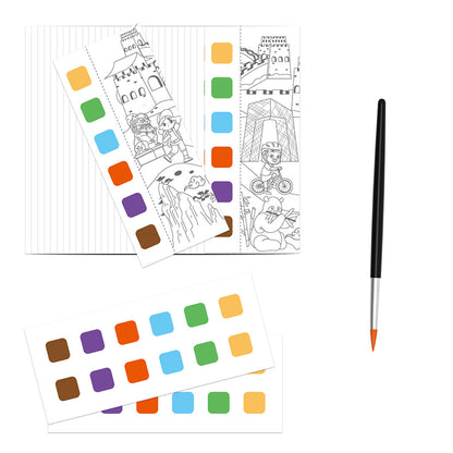 mierEdu, Watercolor Painting Booklet - Globetrotter