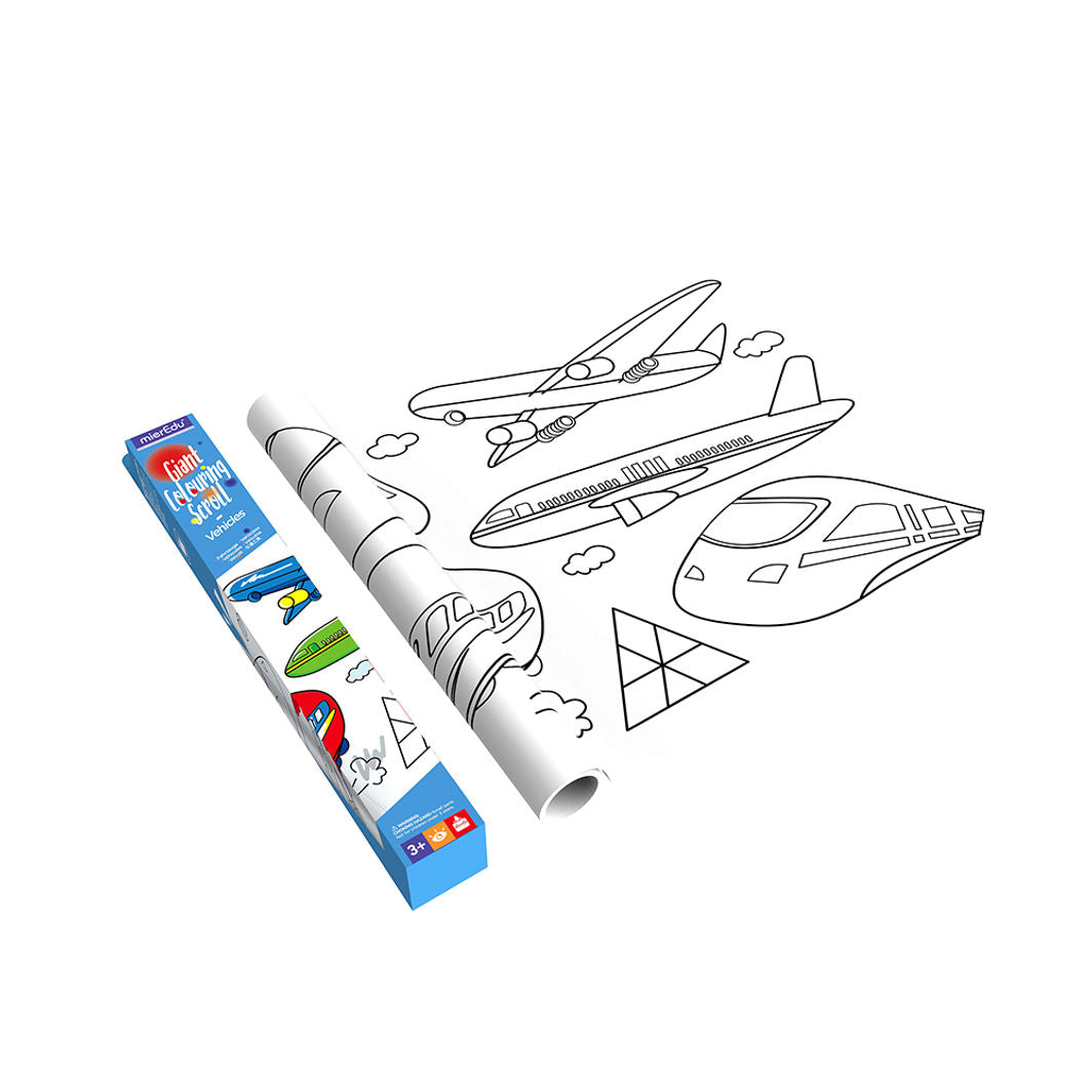 mierEdu, Giant Coloring Banner - Vehicles