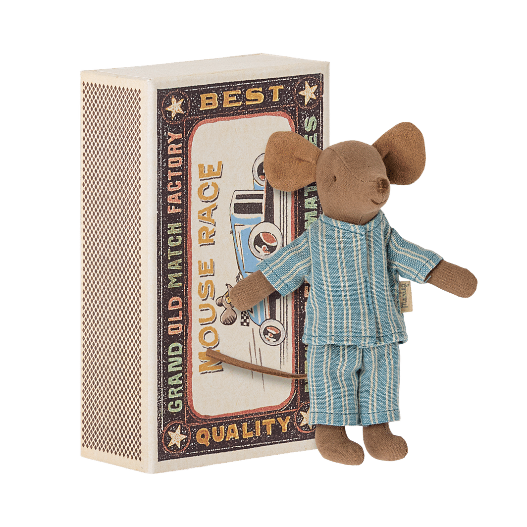 Maileg Big Brother Mouse in a Matchbox