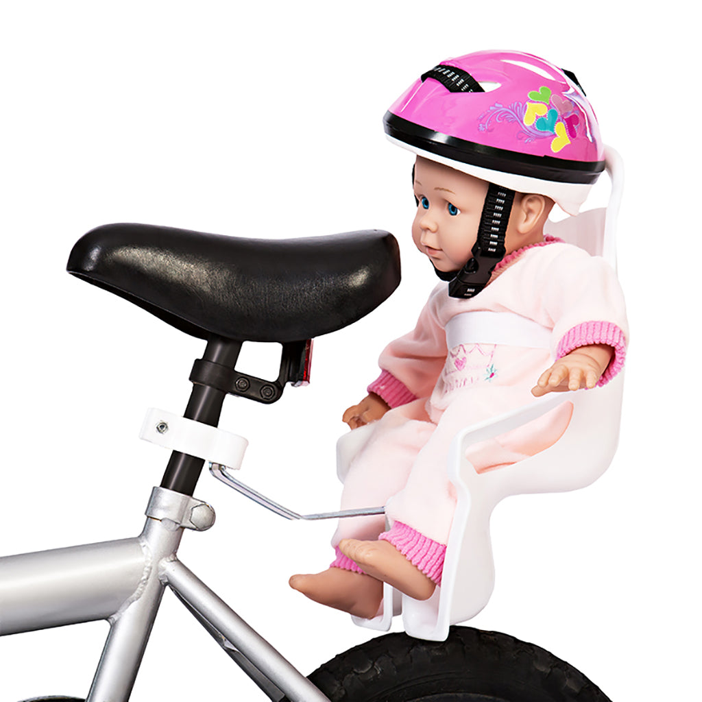 MaMaMeMo Dolls, Bicycle Seat for Doll – White