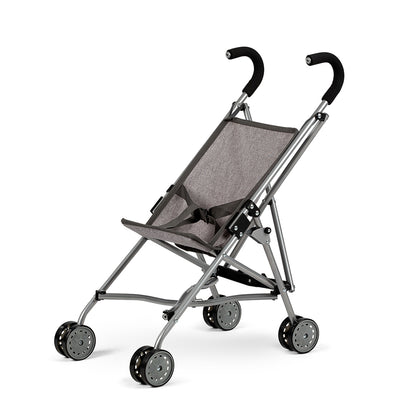 MaMaMeMo Dolls, Doll Stroller with Umbrella - Gray