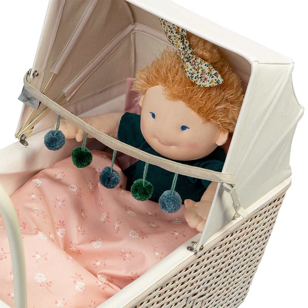 By Astrup Pram Chain for Doll Carriage, Blue Pom Pom