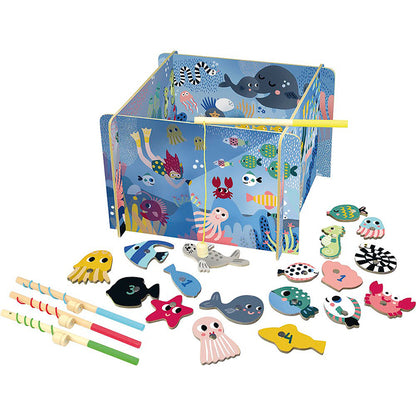 Vilac fiskespil i træ med magneter, Michelle Carlslund - Fiskedam