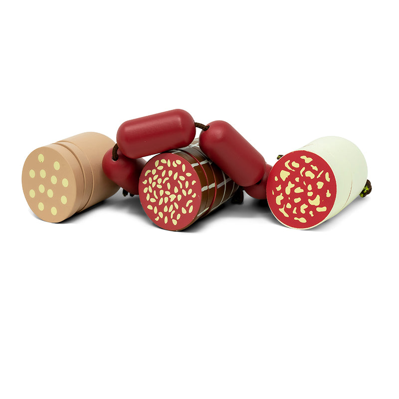 Mamamemo Wooden Play Food – Italian Salami