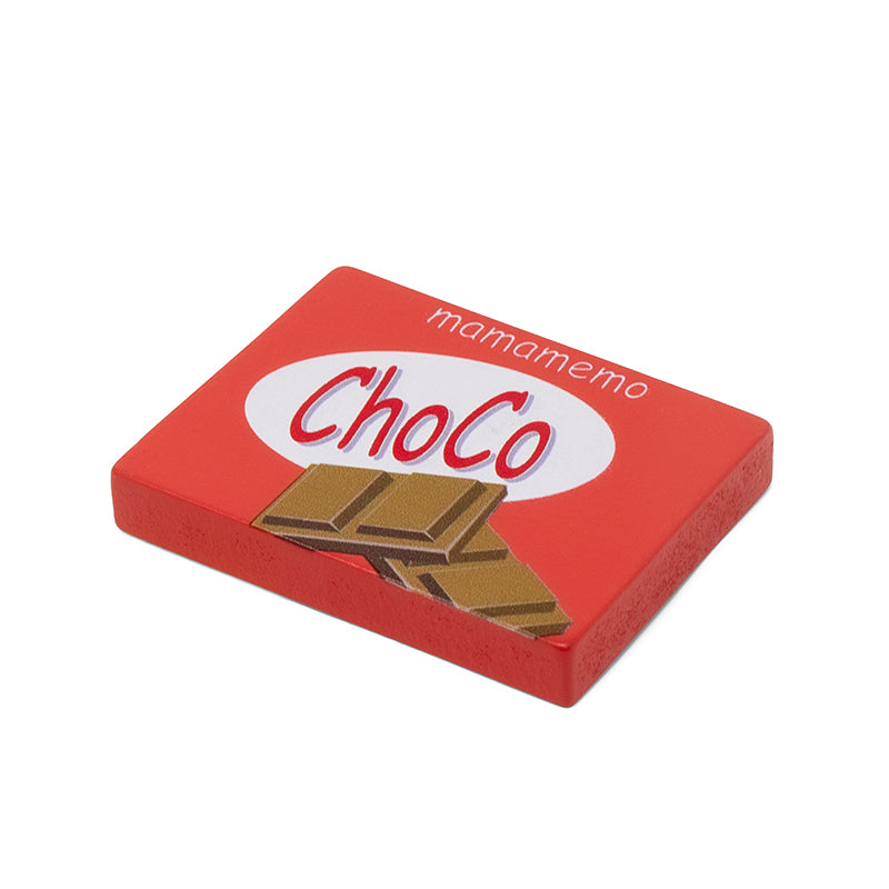 Mamamemo Wooden Play Food, Chocolate Bar