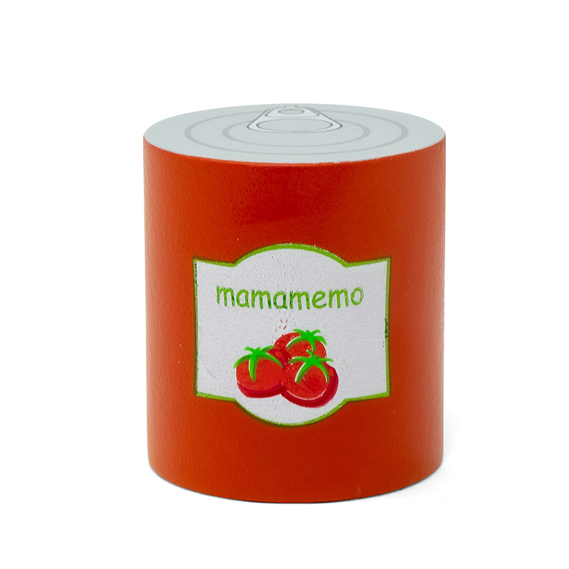 Mamamemo Wooden Play Food – Tinned Tomatoes