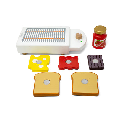 Mamamemo Wooden Play Food, Toaster Set