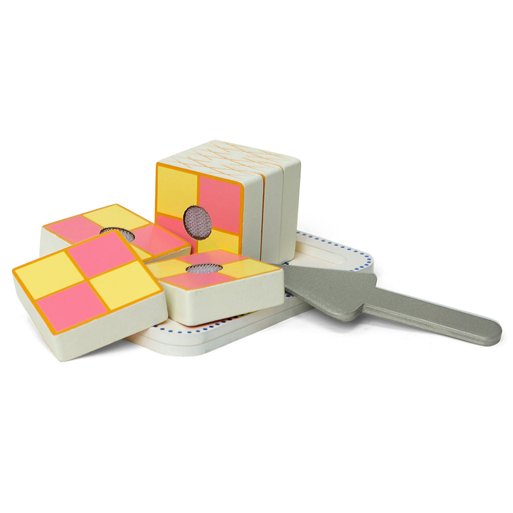 MaMaMeMo Wooden Play Food, Battenberg Cake