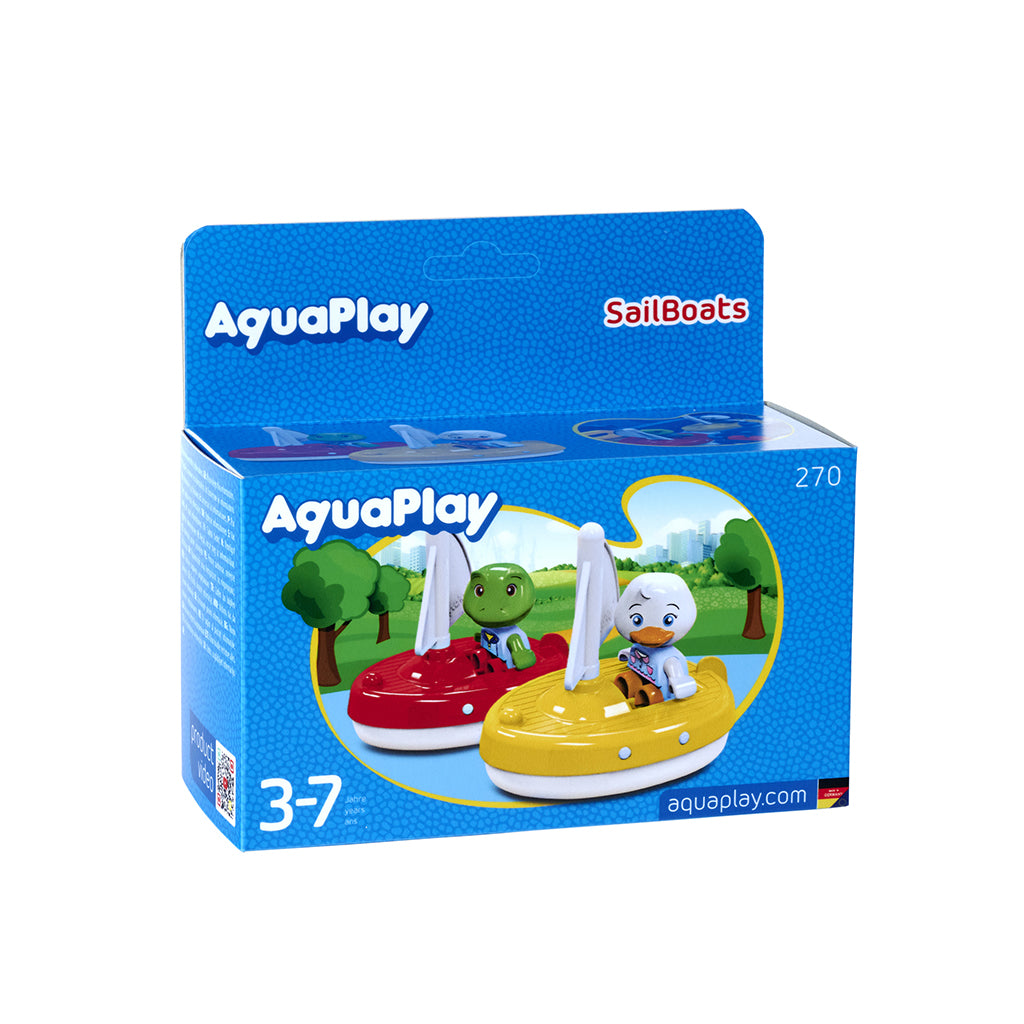 Aquaplay Waterway Accessories, 2 Sailing Ships with Figures