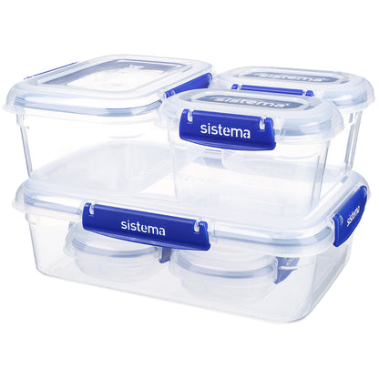 Sistema Klip it plus samlepakke, 6 stk. madkasser