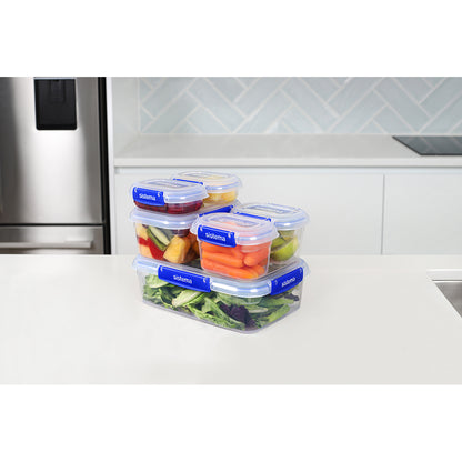 Sistema Klip It Plus Lunch Box Set, Pack of 6