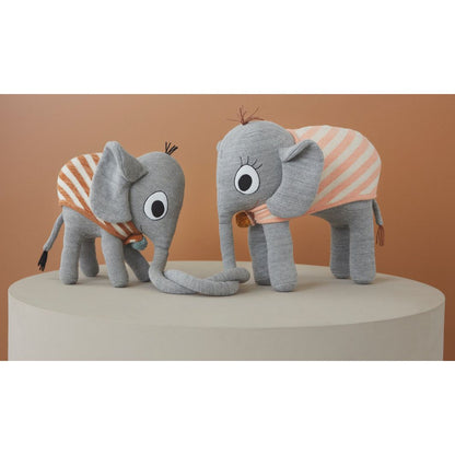 OYOY Plush Toy, Ramboline Elephant - Grey