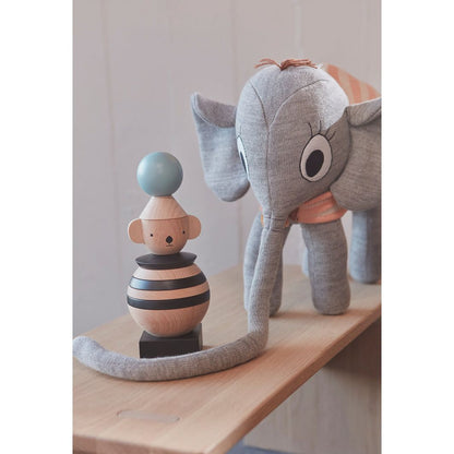 OYOY Plush Toy, Ramboline Elephant - Grey