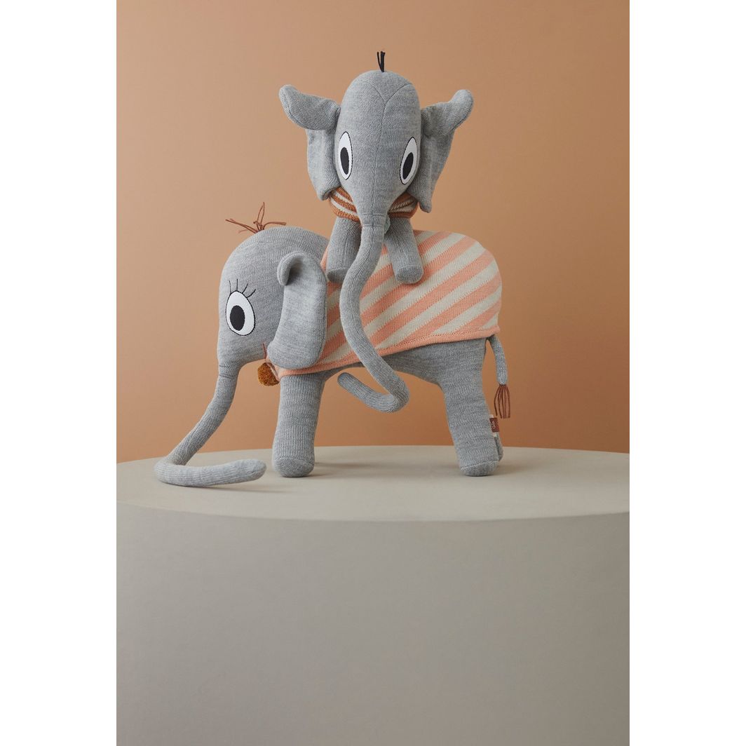 OYOY Plush Toy, Ramboline Elephant - Grey