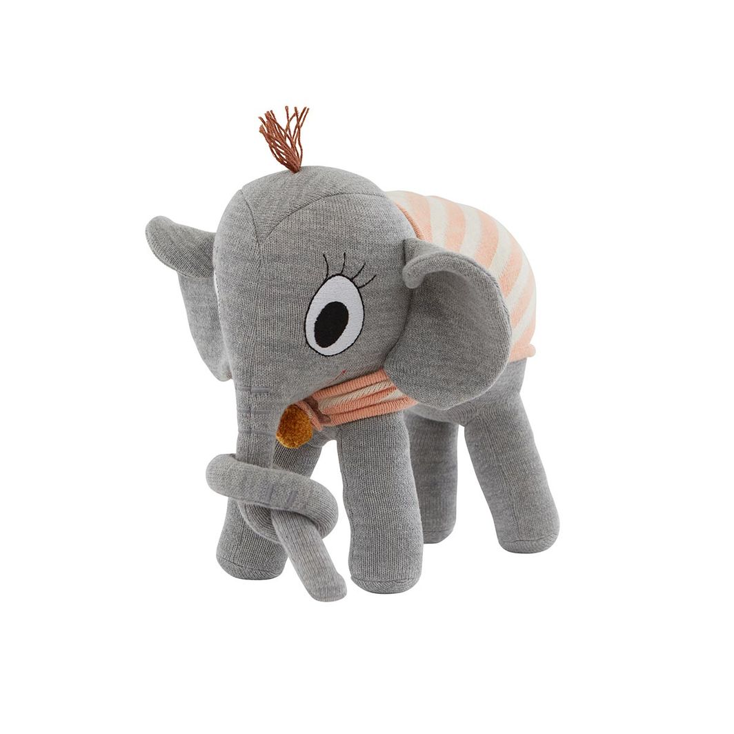 OYOY Plush Toy, Ramboline Elephant - Grey