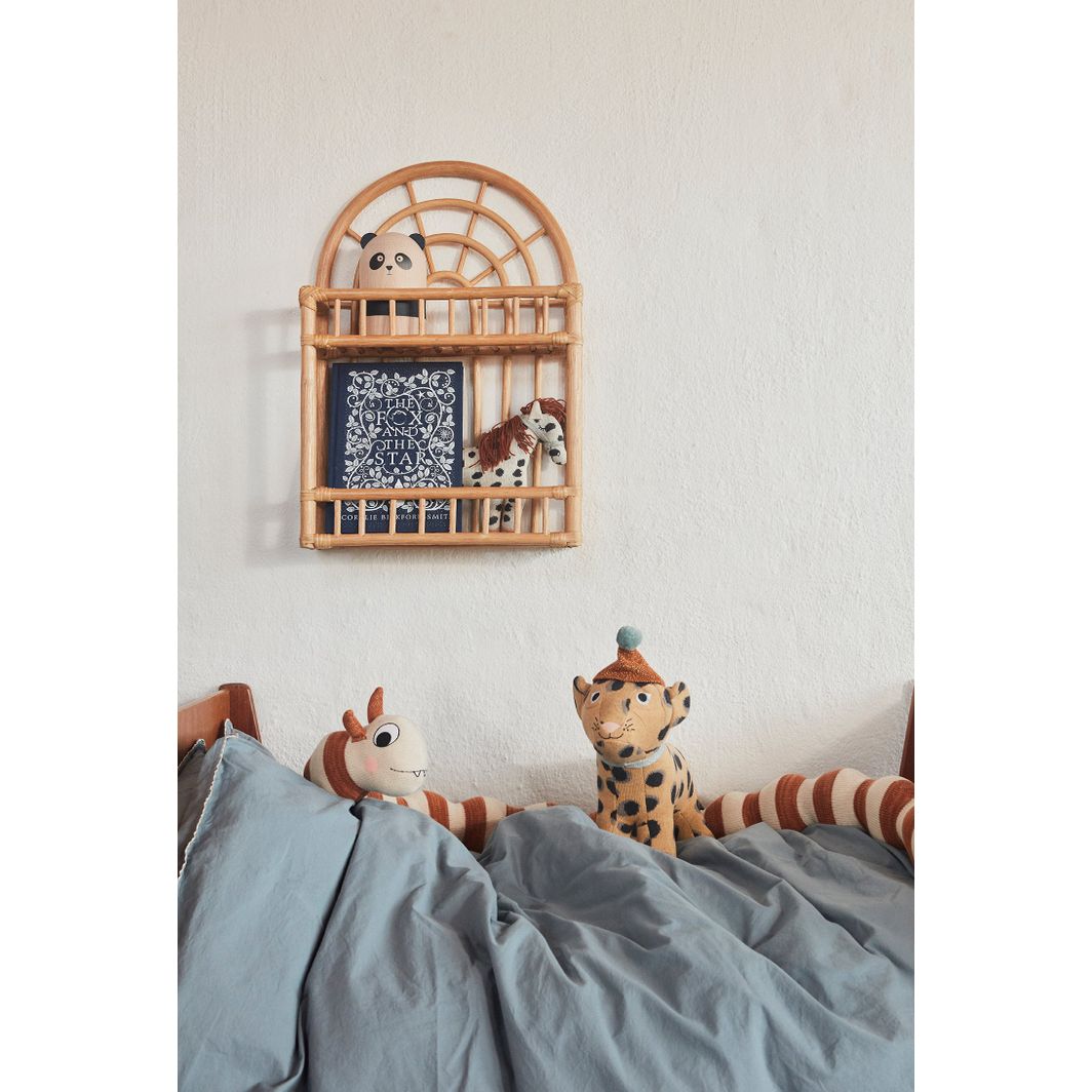 OYOY Stuffed Animal, Little Pelle Pony - Off-White / Black