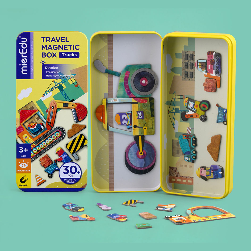 mierEdu, Magnetic Travel Set, Construction Site