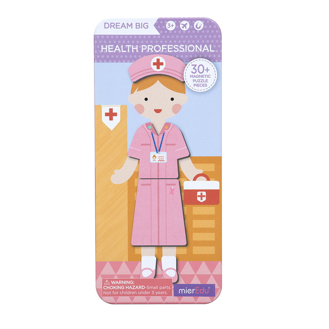 mierEdu, Magnetic Travel Set, Dress-Up Figures - Healthcare Worker