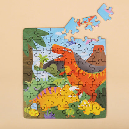 mierEdu, Magnetic Puzzle 24+48 pcs - Dinosaurs