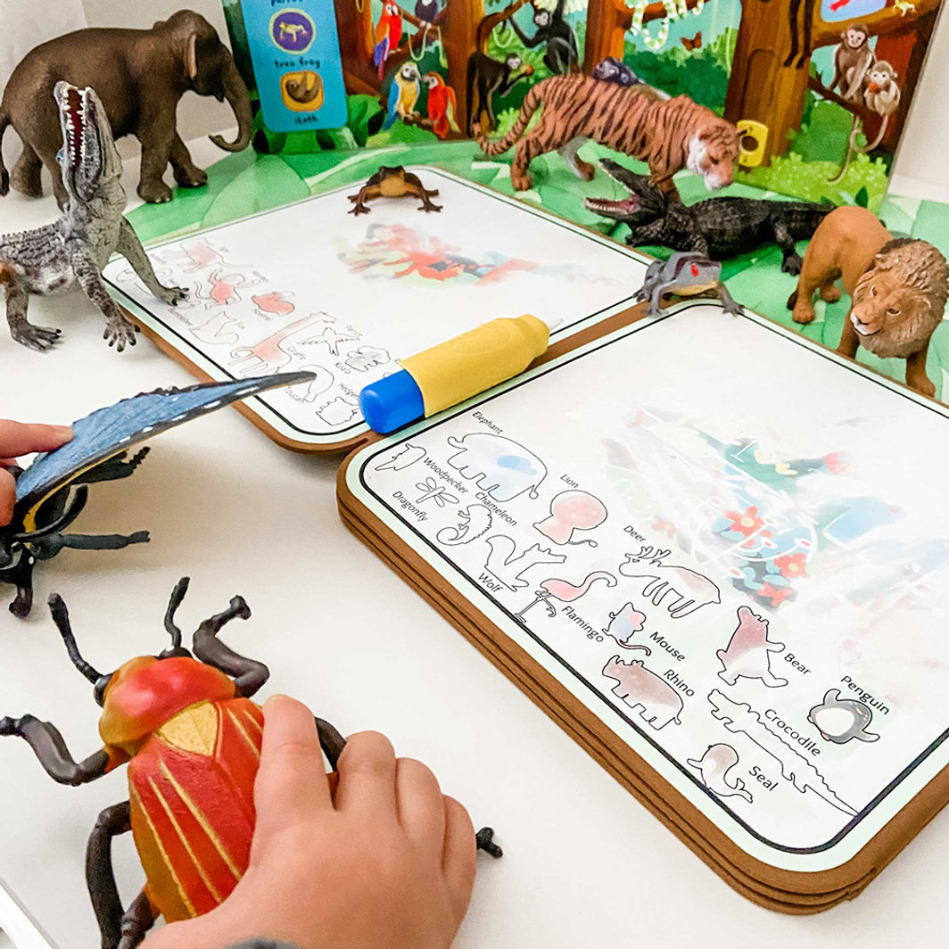 mierEdu, Water Painting Book – Wild Animals