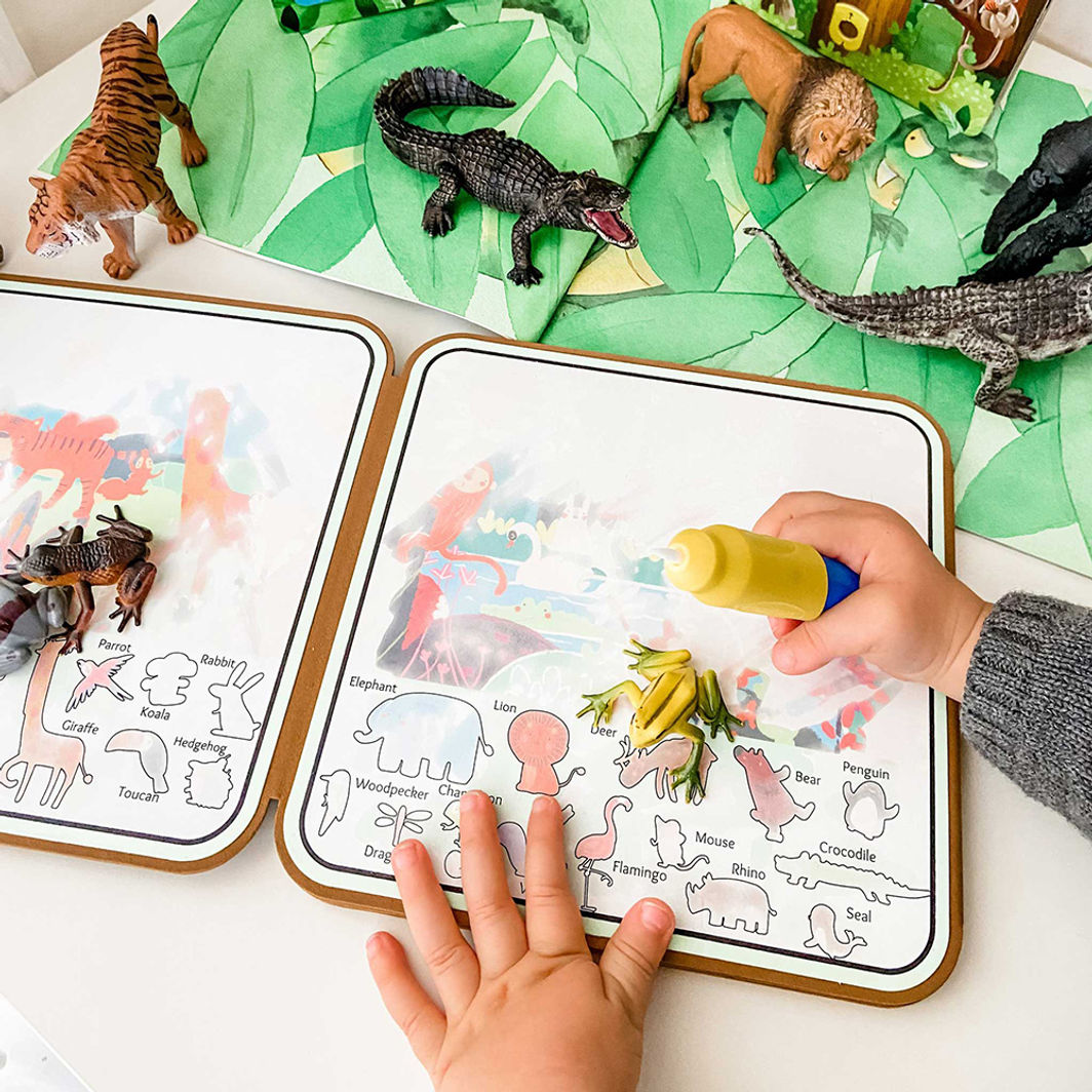 mierEdu, Water Painting Book – Wild Animals