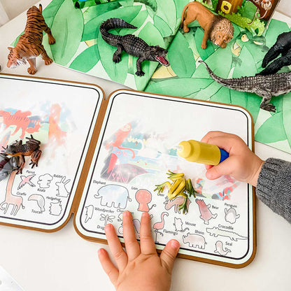 mierEdu, Water Painting Book – Wild Animals