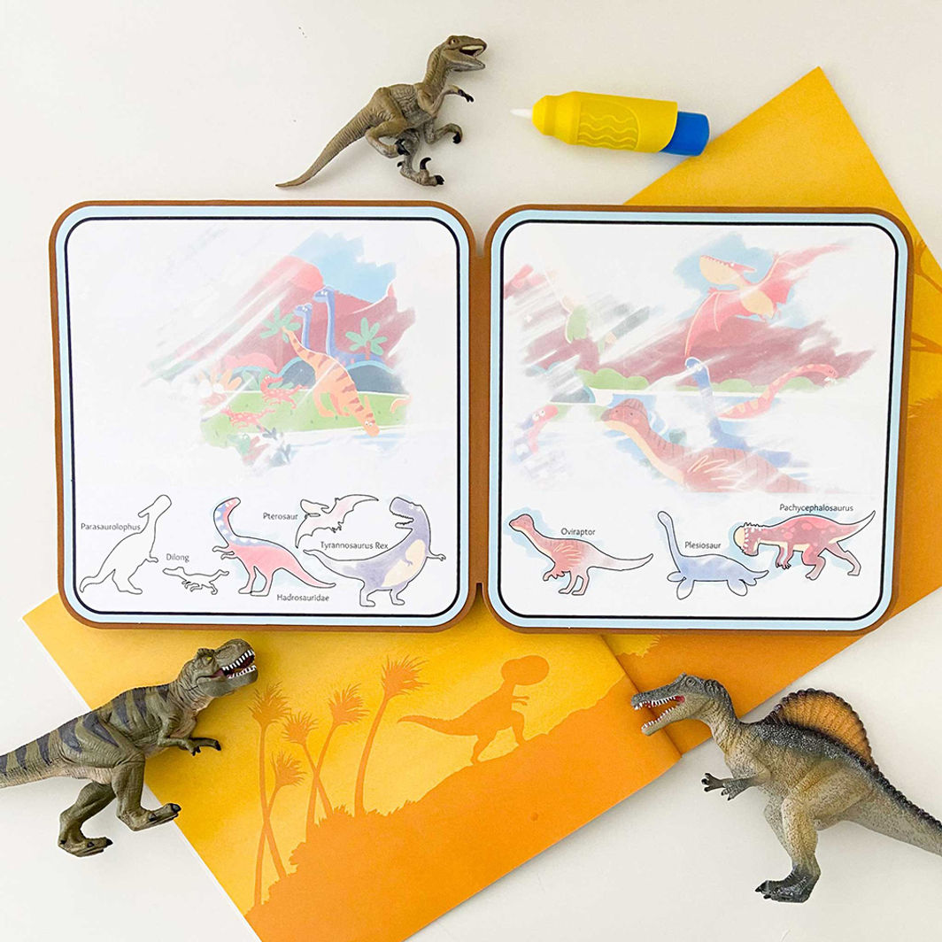 mierEdu Water Painting Book - Dinosaurs