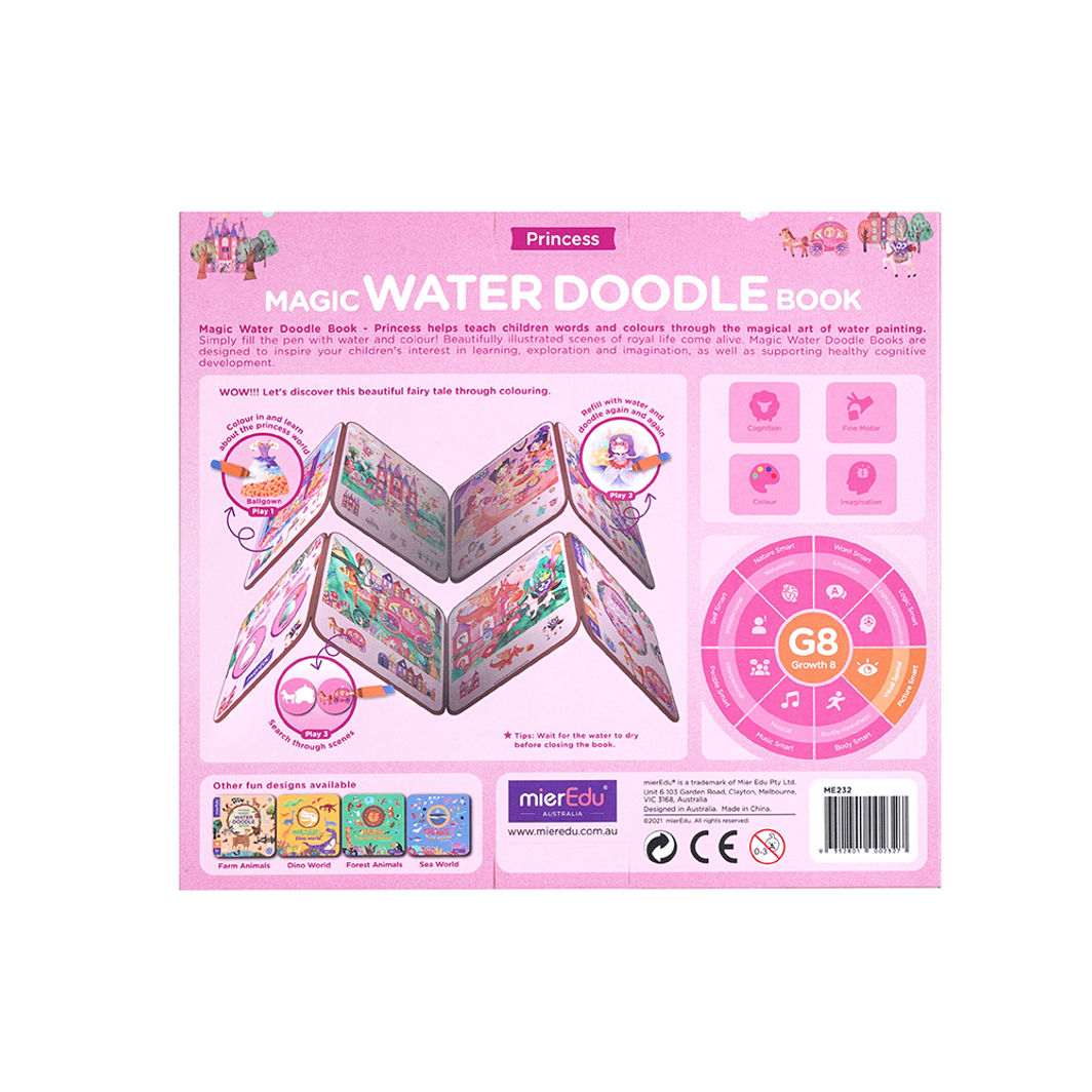 mierEdu, Water Painting Activity Book - Princess