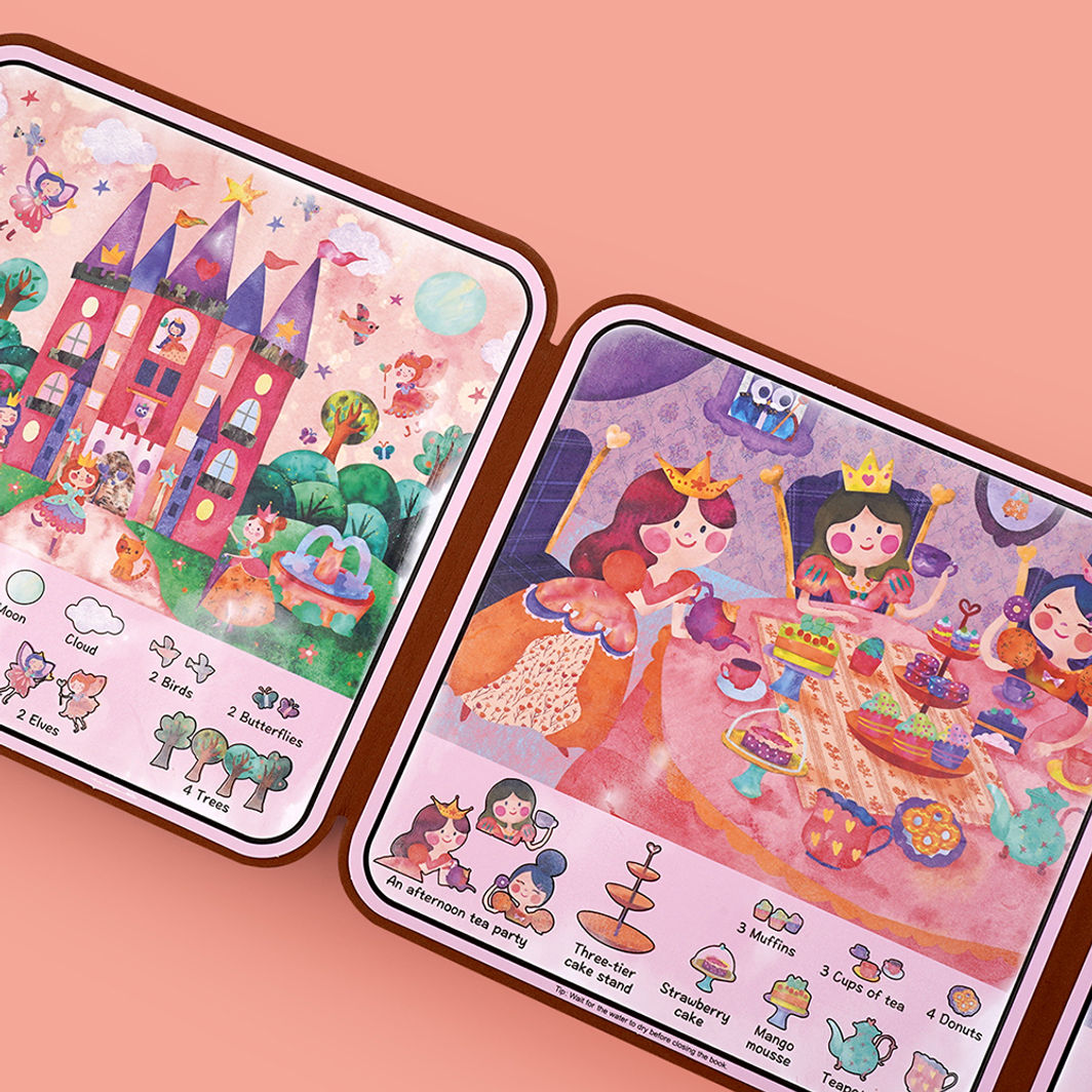 mierEdu, Water Painting Activity Book - Princess