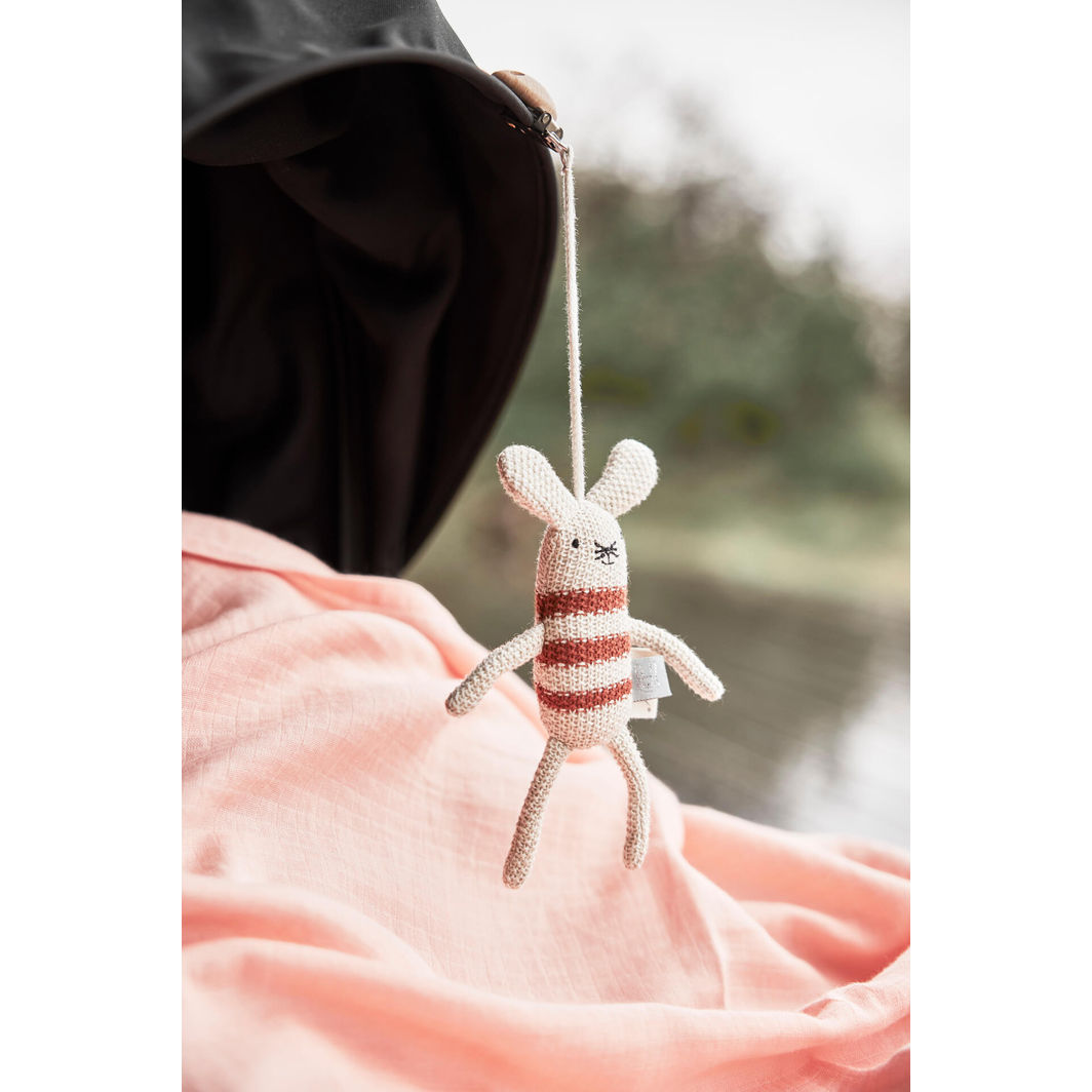 OYOY Stroller Hanging Toy, Musetti Mus - Off White / Melange