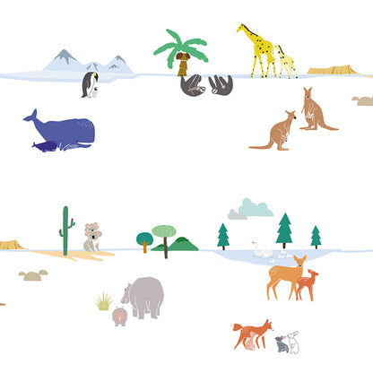 Mimi Lou Wall Sticker Border, Around the World