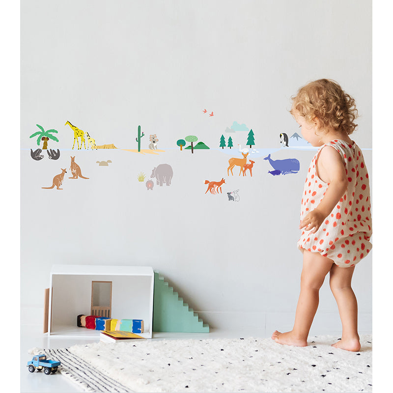 Mimi Lou Wall Sticker Border, Around the World