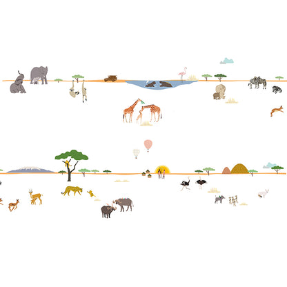 Mimi Lou Wall Sticker Border, Liv - Safari