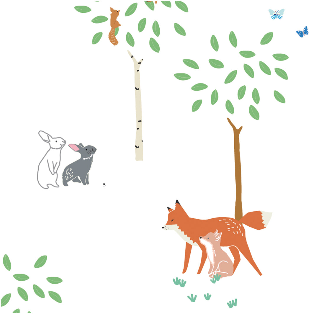 Mimi Lou Wall Sticker, Forest Animals