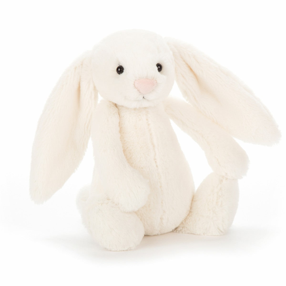 Jellycat bamse, Bashful creme kanin 31 cm, fra siden.