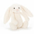 Jellycat bamse, Bashful creme kanin 31 cm, fra siden.
