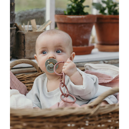 Bibs Loops, Set of 12 Multi Rings - Blush/Woodchuck/Ivory