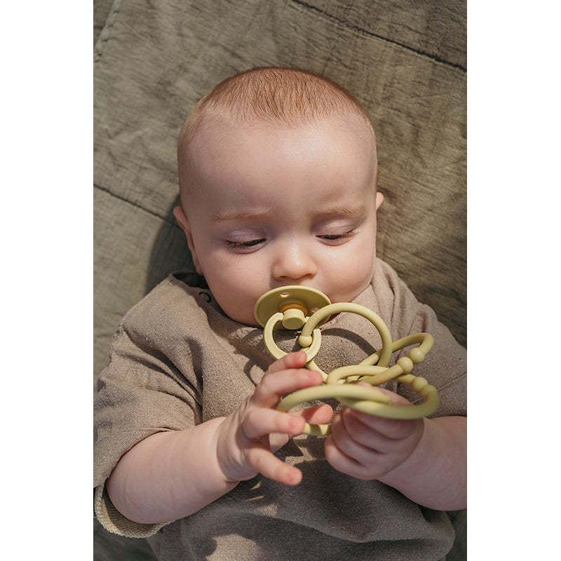 Bibs Loops, Set of 12 Multi Rings - Blush/Woodchuck/Ivory