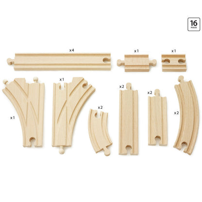 Brio Track Set, 16 Pieces
