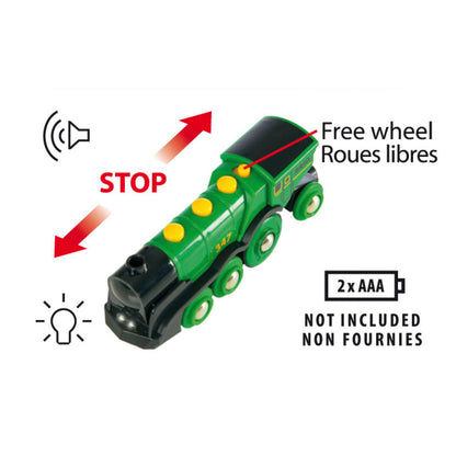 Brio Large Green Locomotive, Battery-Powered