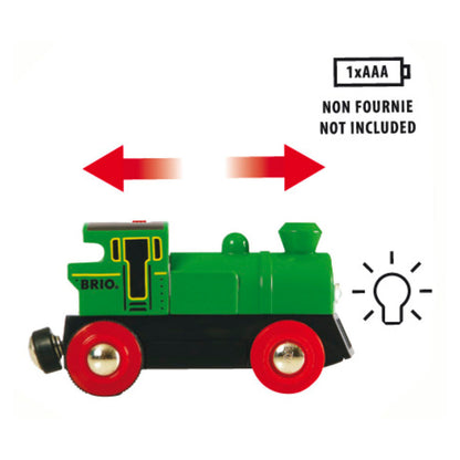 Brio Green Battery Operated Locomotive