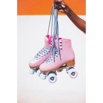 Impala Roller Skates for Kids, Wavy Check - Sizes 34-40