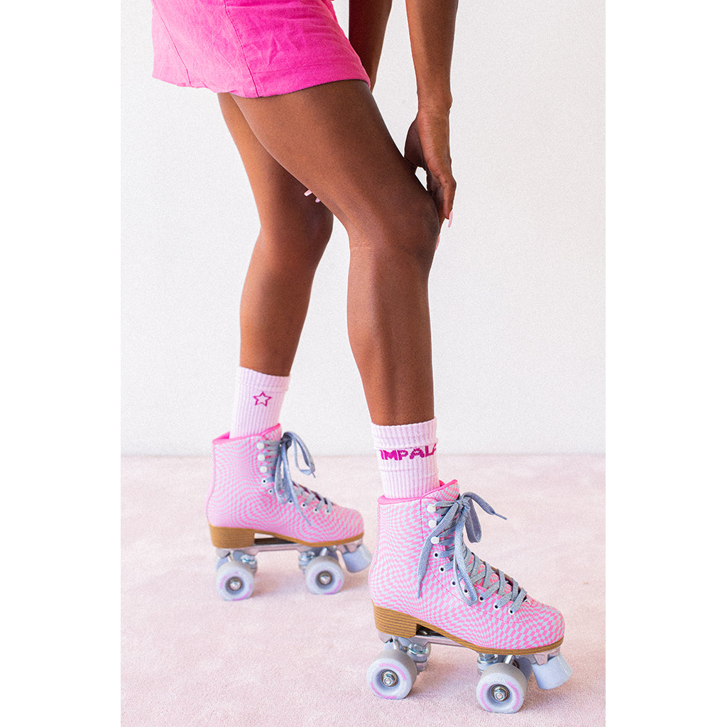 Impala Roller Skates for Kids, Wavy Check - Sizes 34-40