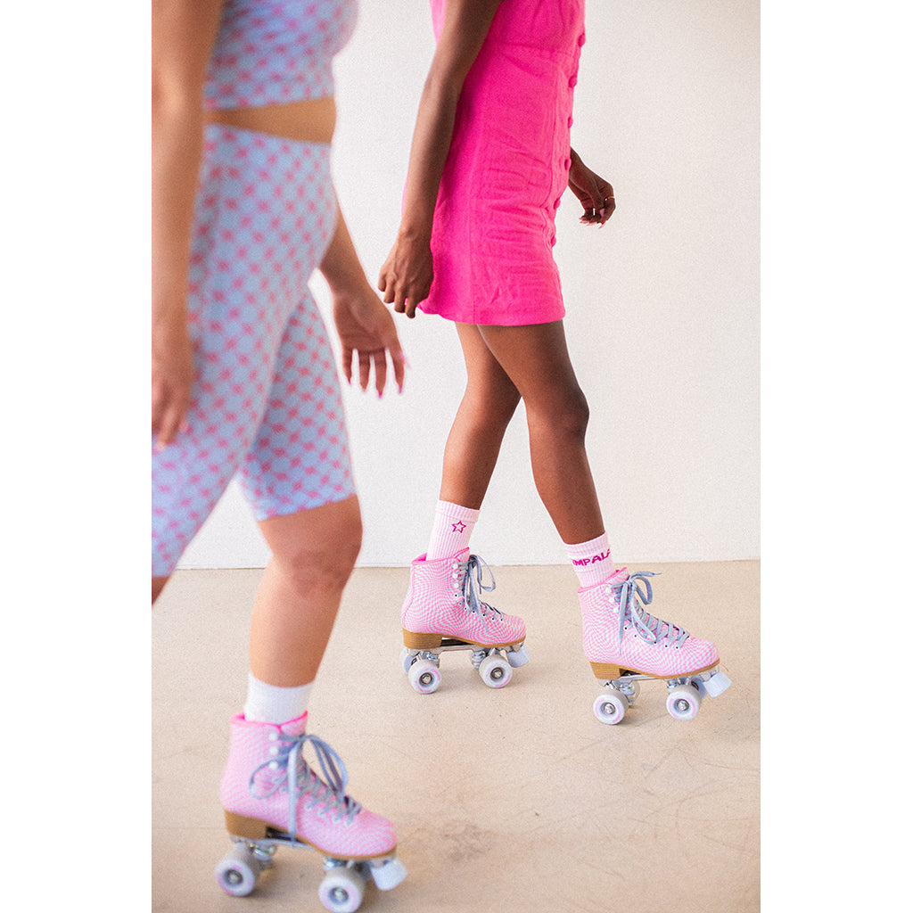Impala Roller Skates for Kids, Wavy Check - Sizes 34-40