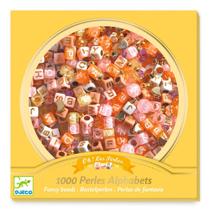 Djeco Beads, Alphabet, Gold